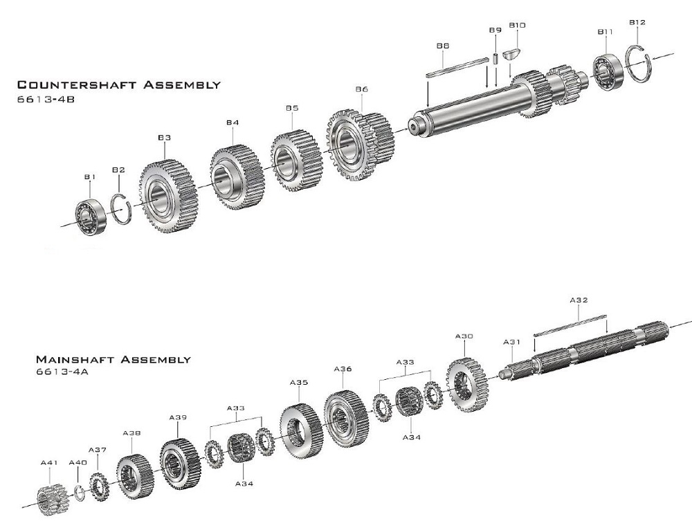 Mainshaft & Countershaft Assembly 63323/806613 Gearcentre Canada